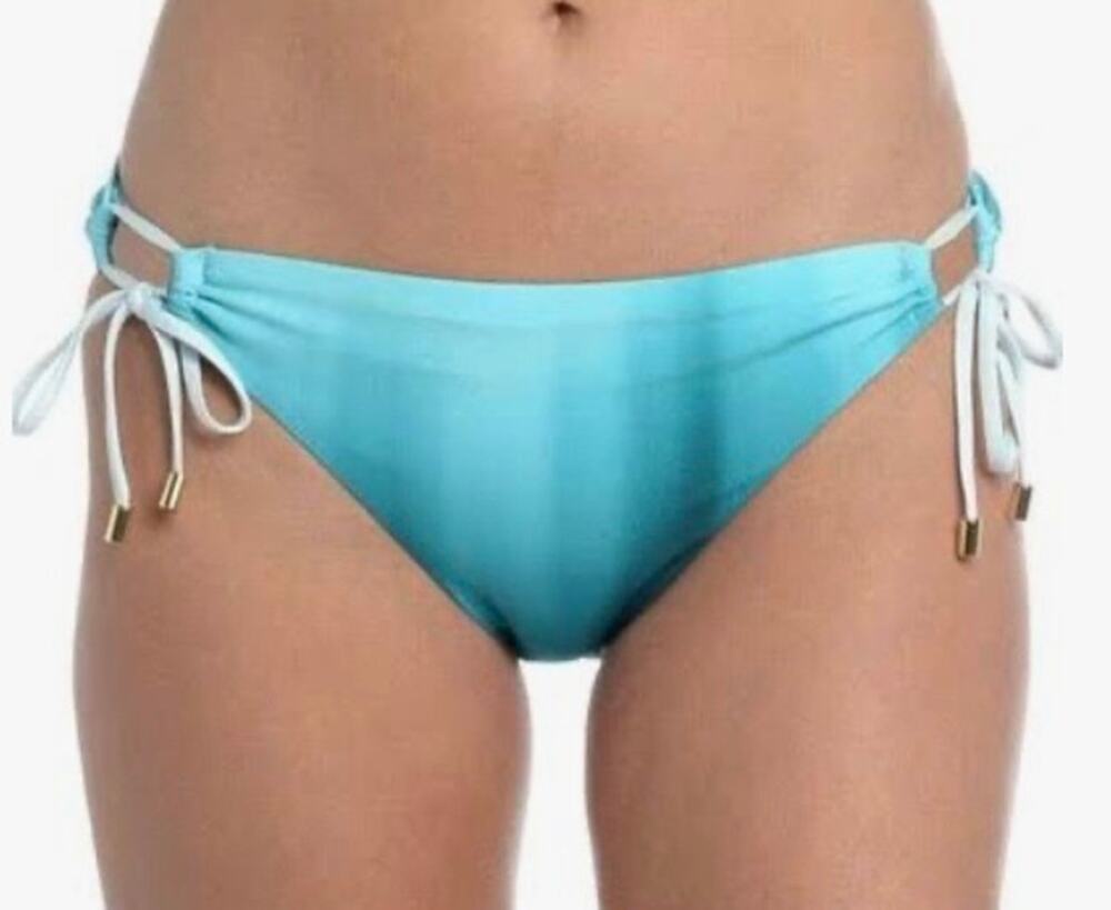 La Blanca Turquoise Ocean Oasis Side Tie Bikini Bottom 16 NWT